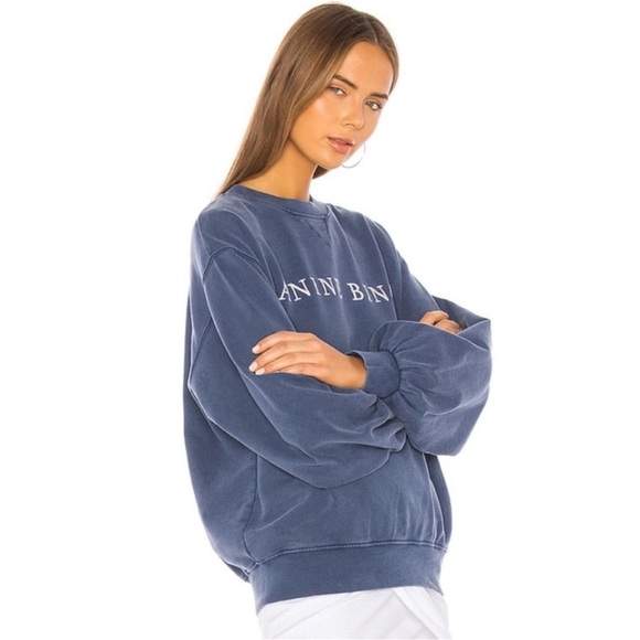 Anine Bing Navy Blue Sweatshirt - Picture 11 of 13